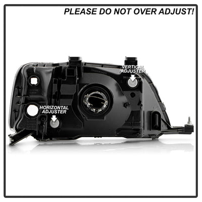 SPYDER 97-01 Honda CR-V Halogen OEM Style Headlight - Set - Black (HD-JH-HCRV97-BK) 9054747