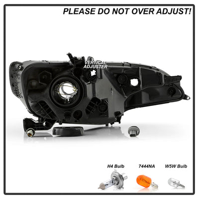SPYDER 15-17 Honda Fit OE Left Halogen Headlight - Chrome (HD-JH-HFIT15-OE-L) 9955563
