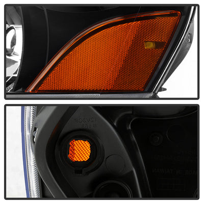 SPYDER Xtune Honda Pilot 03-05 Crystal Headlights Black HD-JH-HPIL03-AM-BK 9023699