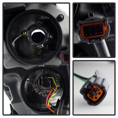 SPYDER Xtune Infiniti G35 05-06 Sedan Crystal Headlights Xenon/Hid Model Only Black HD-JH-IG354D-HID-BK 9023903