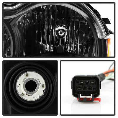 SPYDER Xtune Jeep Grand Cherokee 05-07 Crystal Headlights Black HD-JH-JGC05-AM-BK 9023248