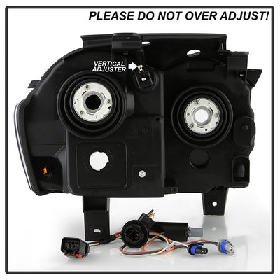 SPYDER Xtune Jeep Grand Cherokee 05-07 Crystal Headlights Black HD-JH-JGC05-AM-BK 9023248