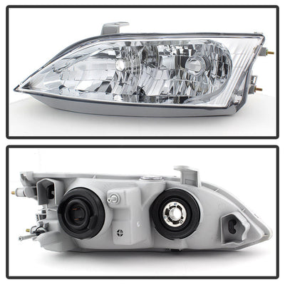 SPYDER xTune Lexus ES300 1997-2001 Halogen Models Only OEM Style Headlights - Chrome140 HD-JH-LES30097-OE 9035487