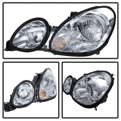 SPYDER Xtune Lexus GS300/GS400/GS430 98-05 Halogen Only Crystal Headlights Chrome HD-JH-LGS98-C 9026928