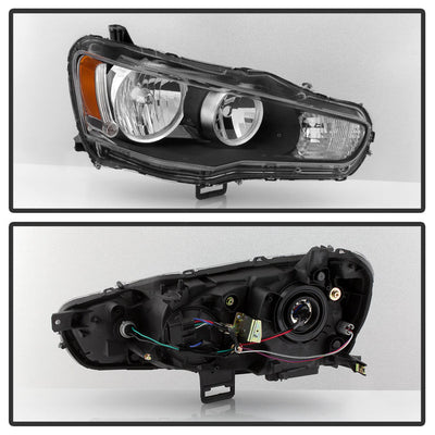 SPYDER xTune Mitsubishi Lancer 08-15 Passenger Side Headlights - OEM Right HD-JH-ML08-OE-R 9937460