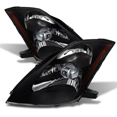 SPYDER Xtune Nissan 350Z 03-05 Crystal Headlights Xenon/Hid Model Only Black HD-JH-N350Z-HID-BK 9023989