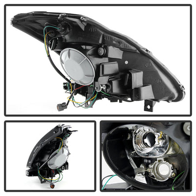 SPYDER Xtune Nissan 350Z 03-05 (Hid Model Only) Crystal Headlights Chrome HD-JH-N350Z-HID-C 9025532