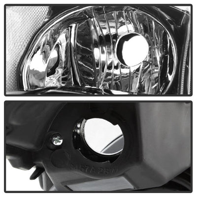 SPYDER xTune 07-09 Nissan Altima Sedan Crystal Headlights (Halogen Models Only) -Black HD-JH-NA07-AM-SSM-BK 9940859
