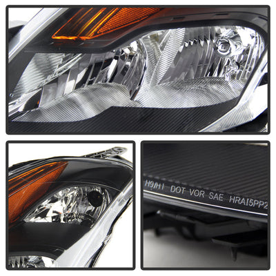 SPYDER Xtune Nissan Altima Coupe 08-09 Halogen Only OEM Headlights Black HD-JH-NA08-2D-BK 9029691