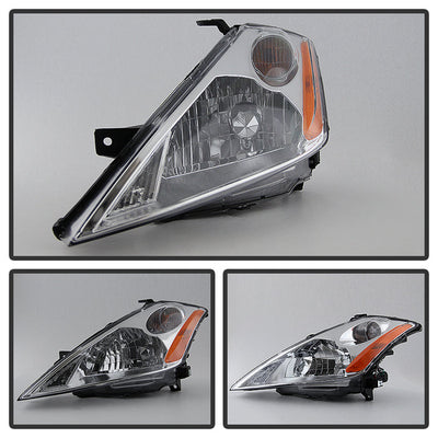 SPYDER Xtune Nissan Murano 03-07 (Not Hid Model) Crystal Headlights Chrome HD-JH-NMU03-AM-C 9023606