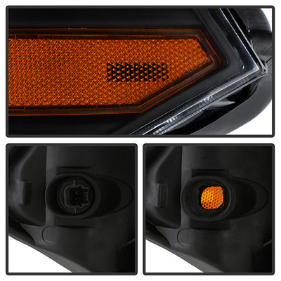 SPYDER Xtune Nissan Pathfinder 08-11 Amber Crystal Headlights Black HD-JH-NP08-AM-BK 5072887