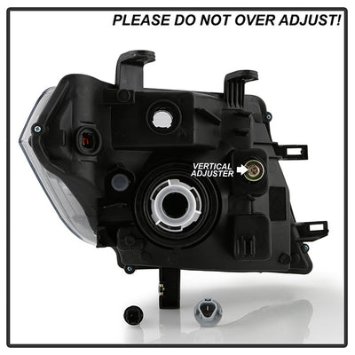 SPYDER Xtune Nissan Pathfinder 08-11 Amber Crystal Headlights Black HD-JH-NP08-AM-BK 5072887