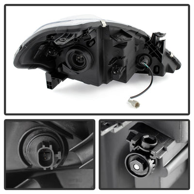 SPYDER Xtune Nissan Versa 07-12 Crystal Headlights Chrome HD-JH-NV07-AM-C 9023620