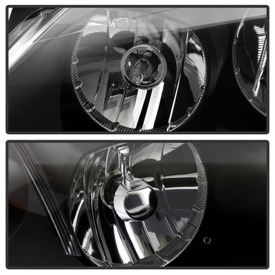 SPYDER Xtune Pontiac G6 05-10 (09-10 Fit w/Amber Turn Signal) Crystal Headlights Black HD-JH-PG605-AM-BK 9023668