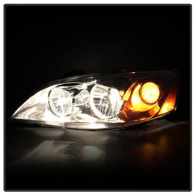 SPYDER Xtune Pontiac G6 05-10 (09-10 Fit w/Amber Turn Signal) Crystal Headlights Chrome HD-JH-PG605-AM-C 9023675
