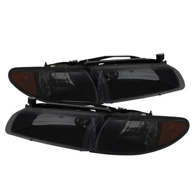 SPYDER Xtune Pontiac Grand Prix 97-03 Crystal Headlights w/ Amber Corner Lights HD-JH-PGPRIX-SET-AM-BSM 9034329