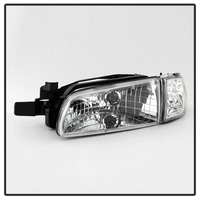 SPYDER Xtune Pontiac Grand Prix 97-03 Crystal Headlights w/ Amber Corner Lights HD-JH-PGPRIX-SET-AM-C 9023453