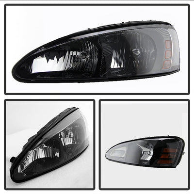 SPYDER Xtune Pontiac Grand Prix 04-08 Crystal Headlights Black HD-JH-PGPRIX04-AM-BK 9023637