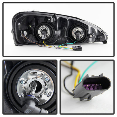 SPYDER Xtune Pontiac Grand Prix 04-08 Crystal Headlights Black HD-JH-PGPRIX04-AM-BK 9023637
