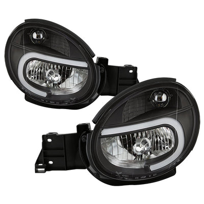 SPYDER xTune Subaru Impreza 14-16 Headlights With Light Tube DRL - Black HD-JH-SI02-LB-BK 9047411
