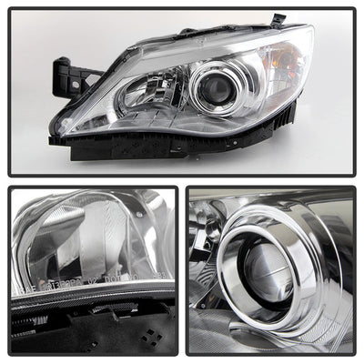 SPYDER Xtune Subaru Impreza Wrx 08-14 Halogen Models Only Headlights Chrome HD-JH-SI08-AM-C 9028274