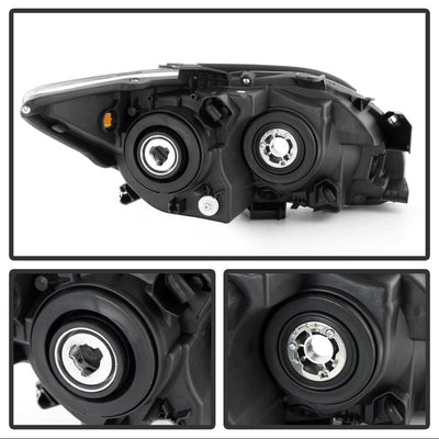 SPYDER Xtune Scion Tc 08-10 Crystal Headlights Black HD-JH-STC08-AM-BK 9023354