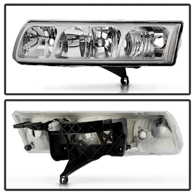 SPYDER 02-04 Saturn VUE OEM Style Headlights - Set - Chrome (HD-JH-SVUE02-OE) 9054815