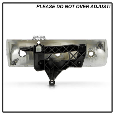 SPYDER 02-04 Saturn VUE OEM Style Headlights - Set - Chrome (HD-JH-SVUE02-OE) 9054815