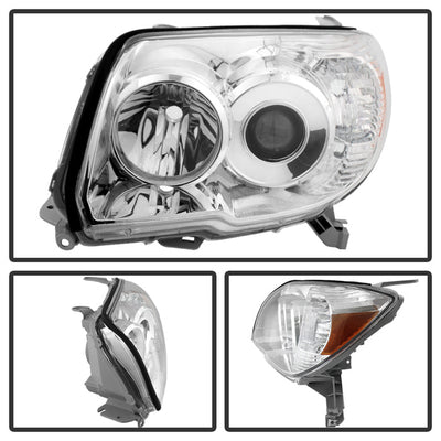 SPYDER Xtune Toyota 4Runner 06-09 Crystal Headlights Chrome HD-JH-T4R06-AM-C 9023743