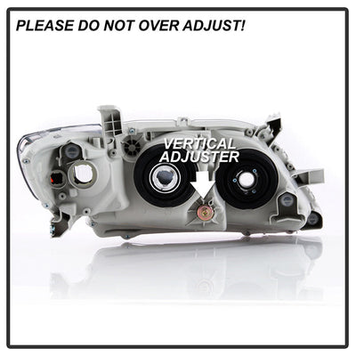 SPYDER xTune 07-09 Toyota Camry Halogen OEM Headlights - Black (HD-JH-TCAM08-AM-BK) 9943225