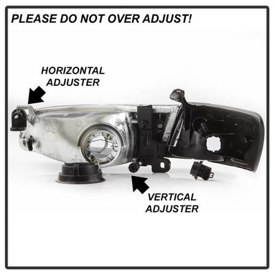 SPYDER xTune 97-99 Toyota Camry 4pc OEM Style Headlights w/Corner Lights - Black (HD-JH-TCAM97-SET-BK) 9042836