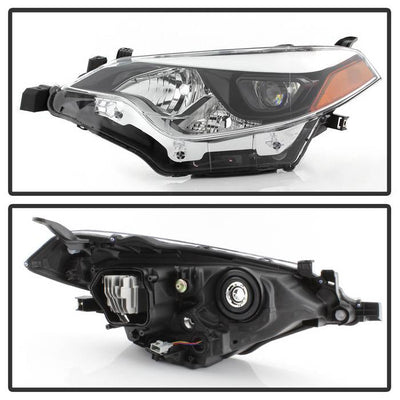 SPYDER xTune 14-16 Toyota Corolla OEM LED Headlights - Black w/Chrome (HD-JH-TCOL14-OE-BK) 9943713