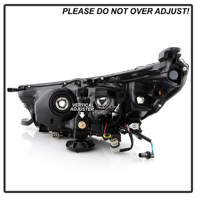 xTune Toyota Highlander 17-19 w/LED DRL Halogen Headlight - OE Black Right HD-JH-THIGH17SE-OE-BK-R 9949487