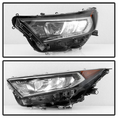 xTune Toyota RAV4 19-20 Driver Side Chrome Bezel LED Headlights- OE Left HD-JH-TRAV419-OE-L 9949135