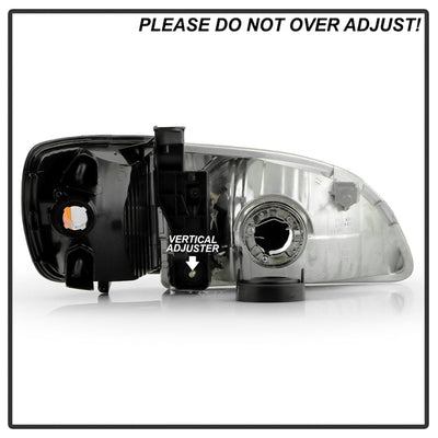 SPYDER 01-03 Toyota Sienna OEM Style Headlights w/ Corner Signal Light - Chrome (HD-JH-TSIE01-SET-C) 9054822