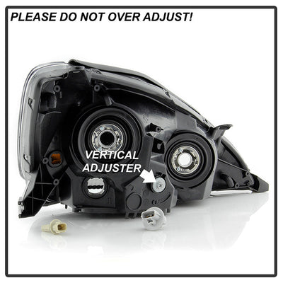 SPYDER xTune 04-05 Toyota Sienna Halogen ONLY OEM Style Headlights - Black (HD-JH-TSIE04-AM-BK) 9047565