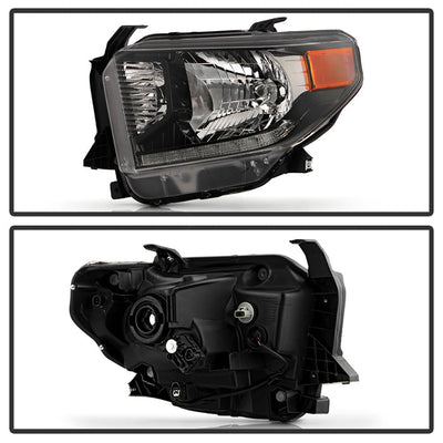 SPYDER 14-21 Toyota Tundra w/LED DRL OE Left Halogen Headlight - Black (HD-JH-TTU14-DRL-OE-BK-L) 9959271
