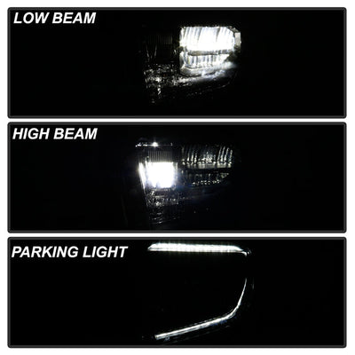 SPYDER xTune 14-21 Toyota Tundra (Excl. SR/SR5/TRD) Full LED Headlights - Black (HD-JH-TTU14-LED-BK) 9049316