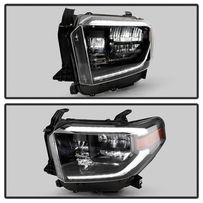 Spyder 14-17 Toyota Tundra OEM LED Headlights Black(Does Not Fit Models With DRL) 9049323