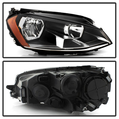 SPYDER xTune 15-17 VW Golf Halogen Passenger Side Headlight - OEM Right 9940989