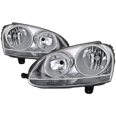 SPYDER xTune 06-09 Volkswagen Golf (Halogen Only) OEM Style Headlights - Chrome HD-JH-VJ06-C 9043451
