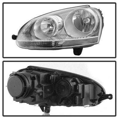 SPYDER xTune 06-09 Volkswagen Golf (Halogen Only) OEM Style Headlights - Chrome HD-JH-VJ06-C 9043451