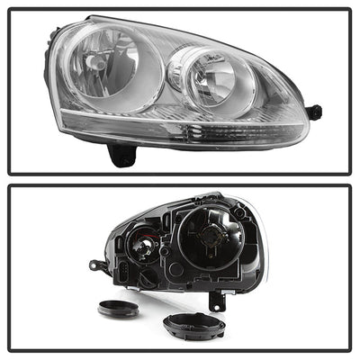 SPYDER xTune Volkswagen Golf 06-09 Passenger Side Headlight - OEM Right HD-JH-VJ06-OE-R 9039980