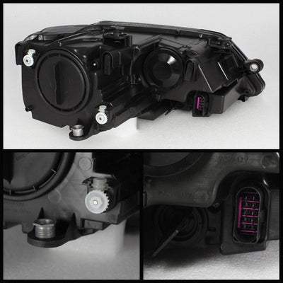 SPYDER Xtune Volkswagen Jetta 11-14 Amber Crystal Headlights Smoked HD-JH-VJ11-AM-SM 5075802