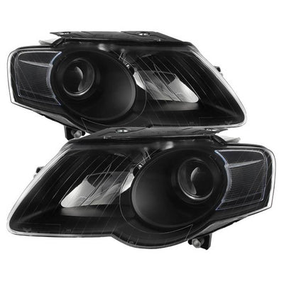 SPYDER Xtune Volkswagen Passat 06-10 (Halogen Only) Projector Headlights Black HD-JH-VWPAT06-BK 9025563