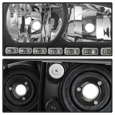 SPYDER Xtune Dodge Charger 06-10 1Pc LED Crystal Headlights Black HD-ON-DCH05-1PC-LED-BK 5017635