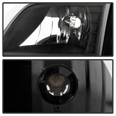 SPYDER Xtune Ford F150 97-03 Crystal Headlights w/ Clear LED Corners Black HD-ON-FF15097-LED-SET-BK 5014184