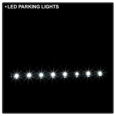 SPYDER Xtune Toyota Tacoma 01-04 1 Piece w/ Chrome Trim Crystal Headlights Black HD-ON-TT01-1PC-LED-CC-BK 5056221