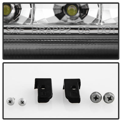 SPYDER Xtune Toyota Tacoma 01-04 1 Piece w/ Black Trim Corner Crystal Headlights HD-ON-TT01-1PC-LED-C 5056344
