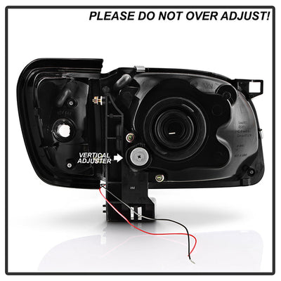 SPYDER Xtune Toyota Tacoma 01-04 1 Piece w/ Black Trim Corner Crystal Headlights HD-ON-TT01-1PC-LED-C 5056344